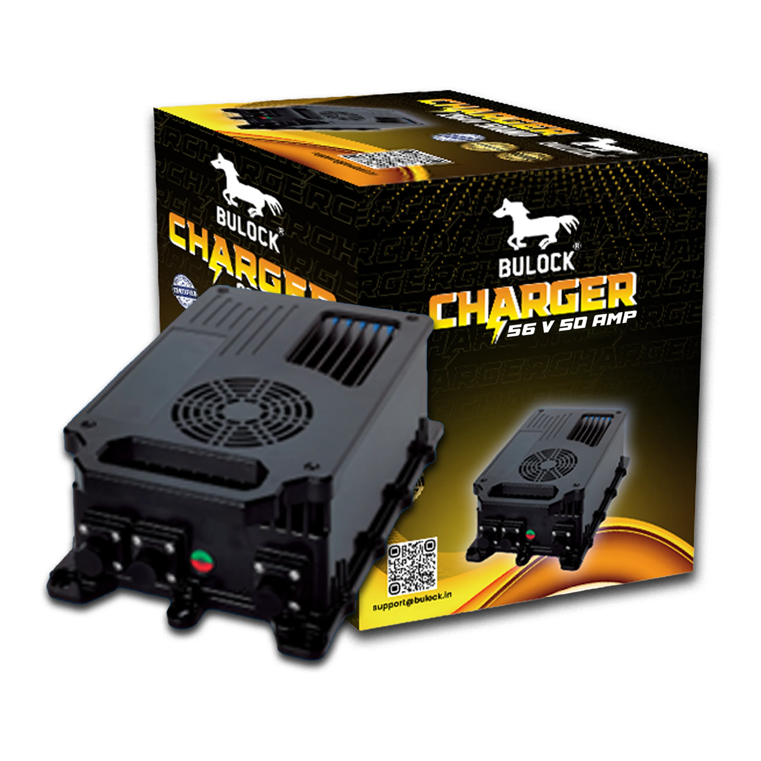 BULOCK 56V 50A Smart Lithium Battery Charger – Fast Charging with Advanced Protection